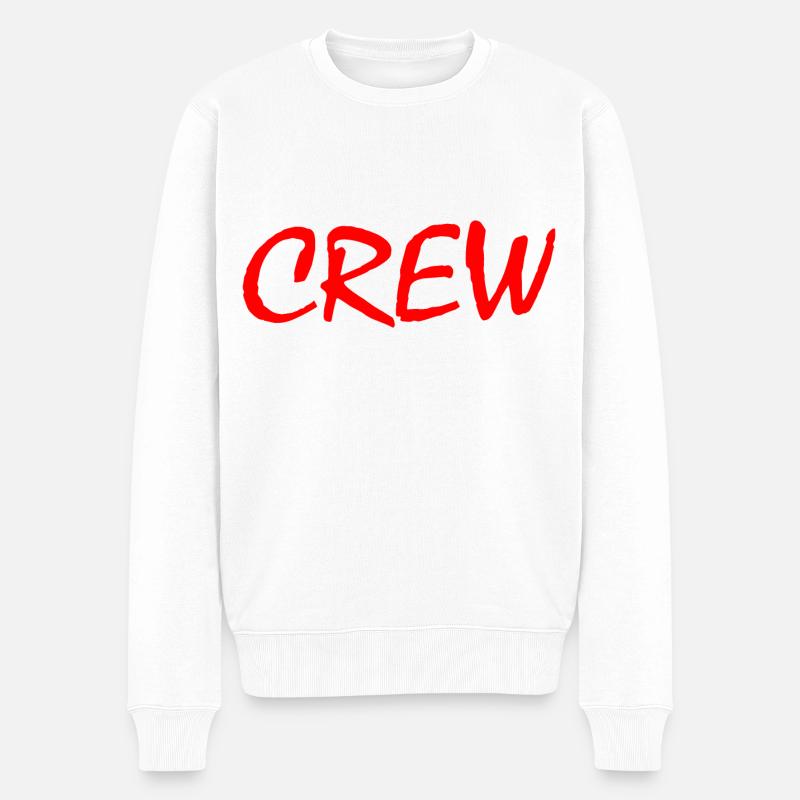 Crew - Pull Premium bio Homme - blanc
