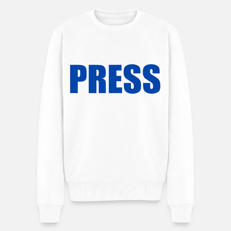 Press - Pull Premium bio Homme - blanc