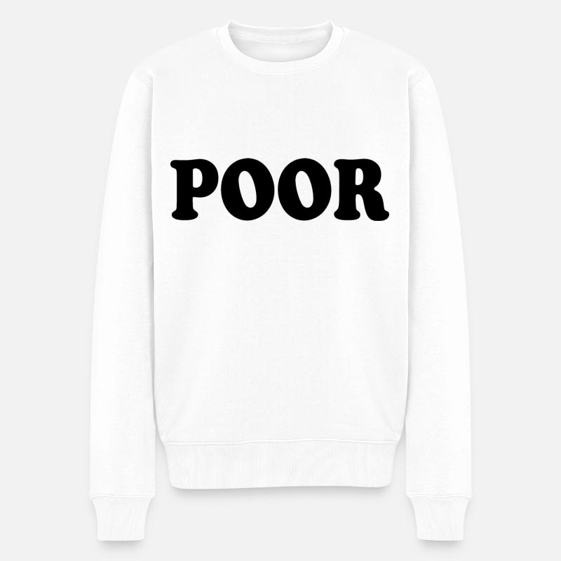 Poor - Pull Premium bio Homme - blanc