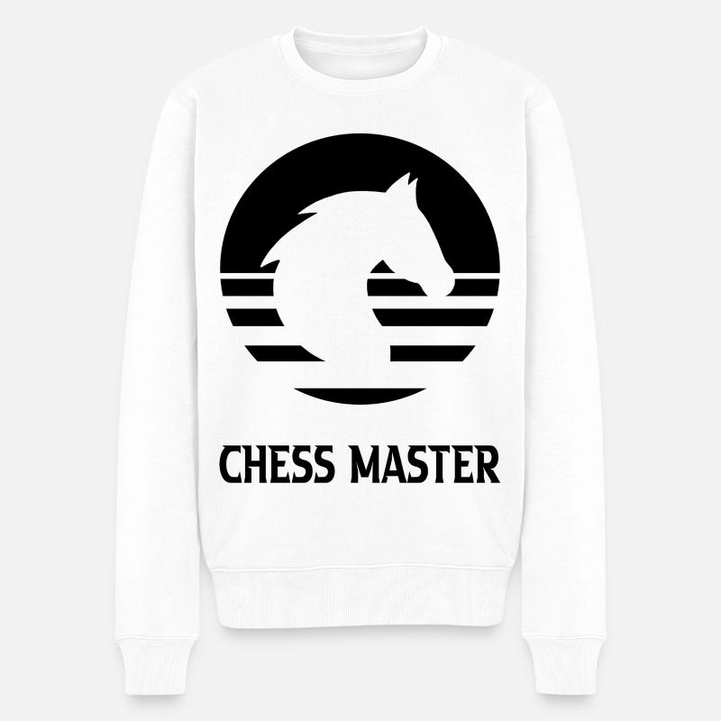 Chess - Männer Premium Bio Pullover - Weiß