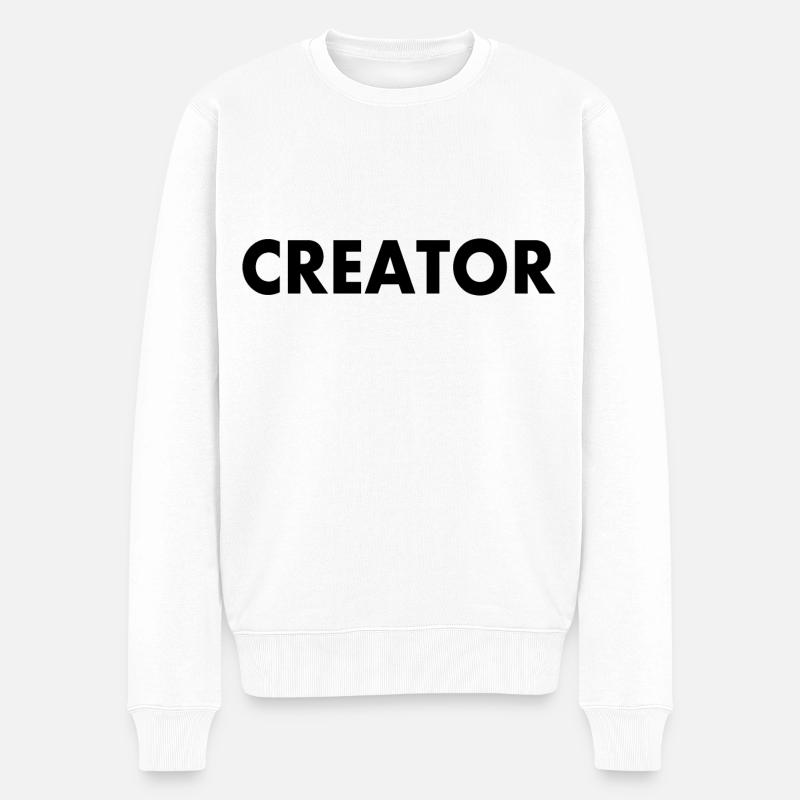 Creator - Pull Premium bio Homme - blanc