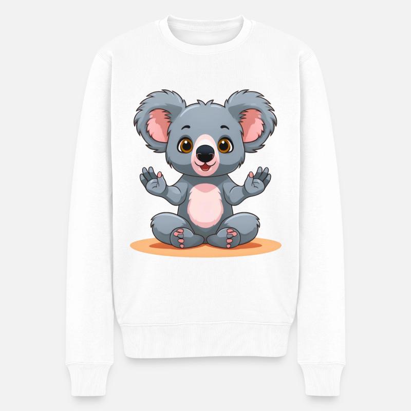Koala mignon - Pull Premium bio Homme - blanc