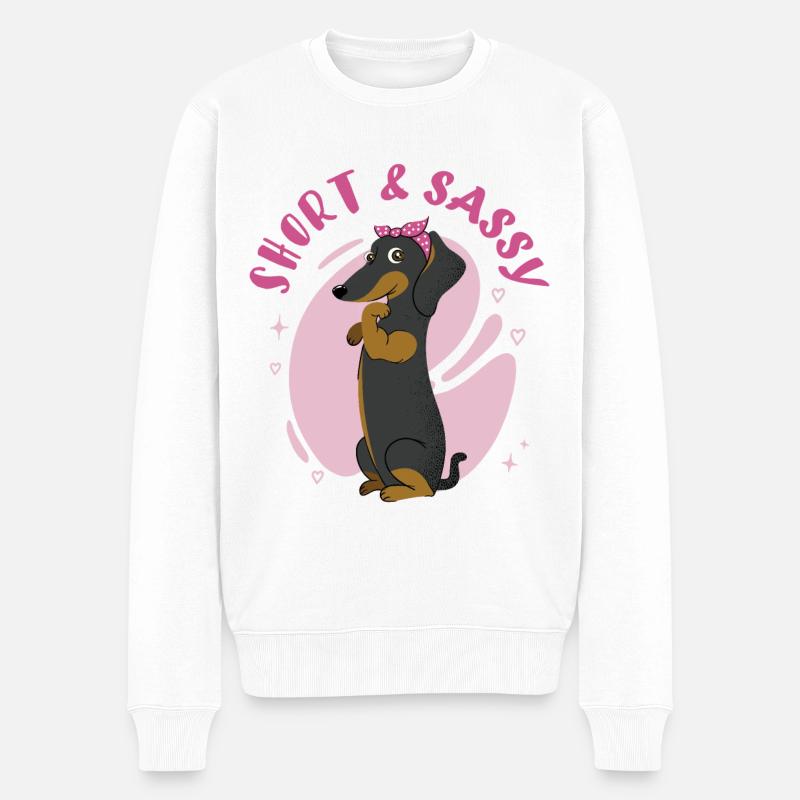Weenie Maman Teckel - Pull Premium bio Homme - blanc