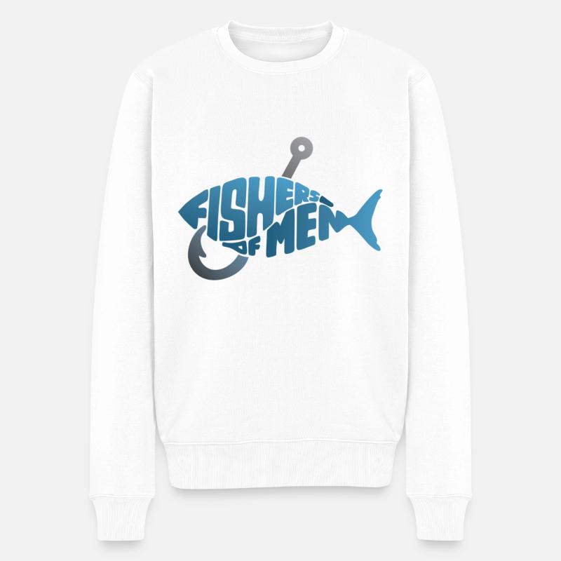 Fishers of men - Männer Premium Bio Pullover - Weiß