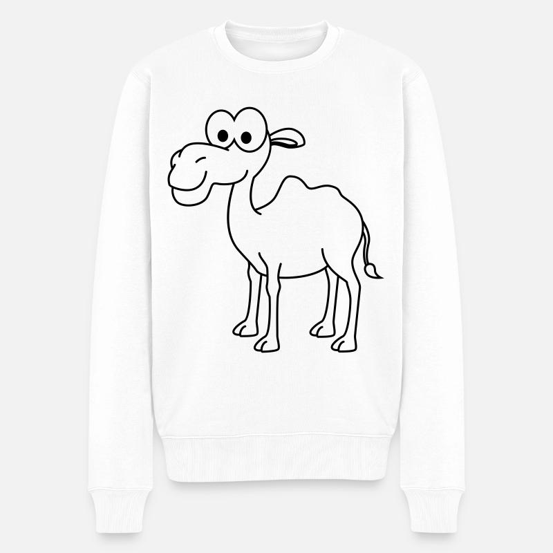 Camel Comic - Pull Premium bio Homme - blanc