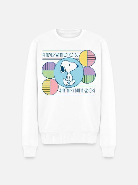 Peanuts Snoopy Ein Hund Sein - Männer Premium Bio Pullover - Weiß