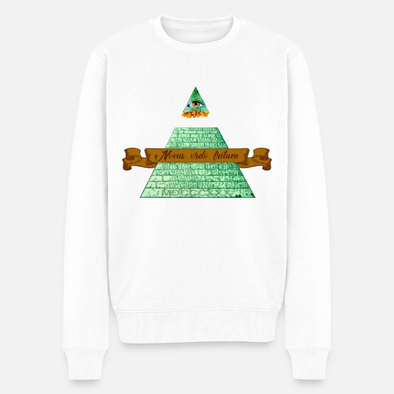 Illuminaferrite - Männer Premium Bio Pullover - Weiß