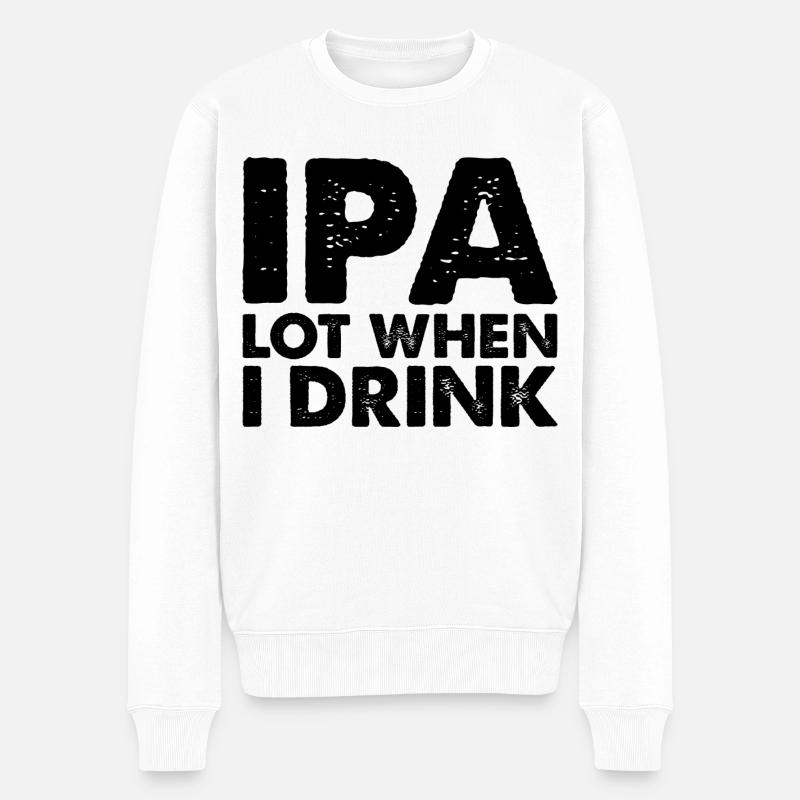 IPA Drink Beer Citation - Pull Premium bio Homme - blanc