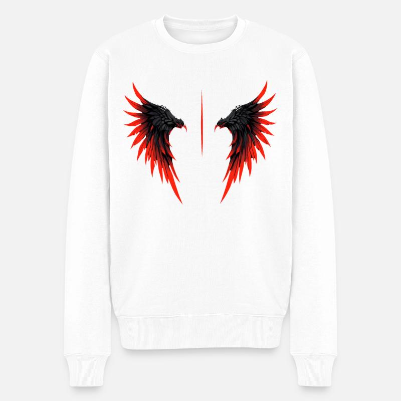 Ailes infernales - Pull Premium bio Homme - blanc