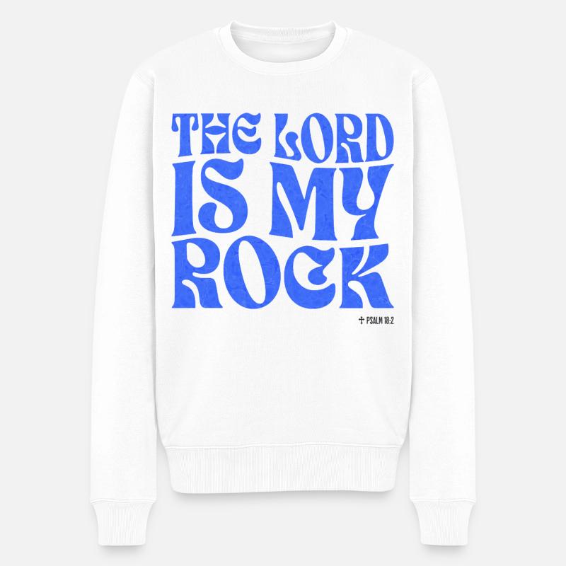 Christianisme Verset Biblique Chrétien - Pull Premium bio Homme - blanc