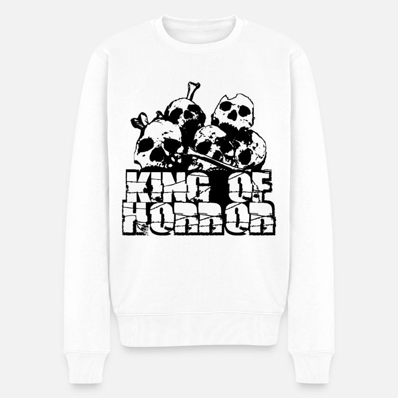 king of horror - Pull Premium bio Homme - blanc