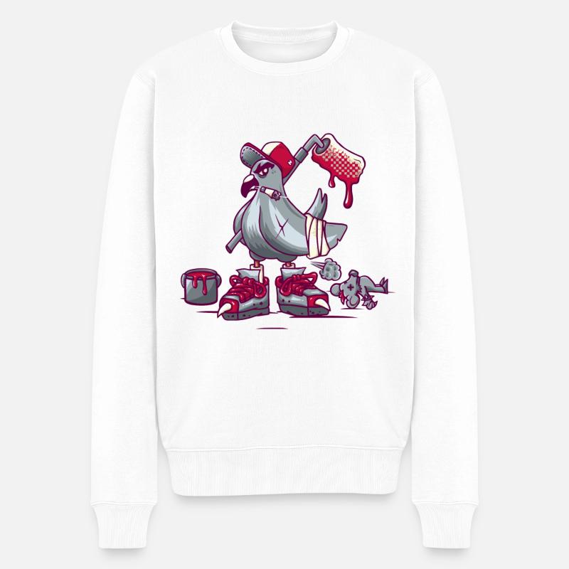 Pigeon de rue - Pull Premium bio Homme - blanc