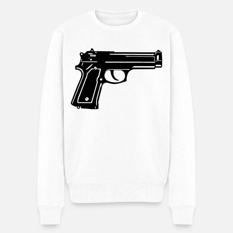 LE CANON - Pull Premium bio Homme - blanc