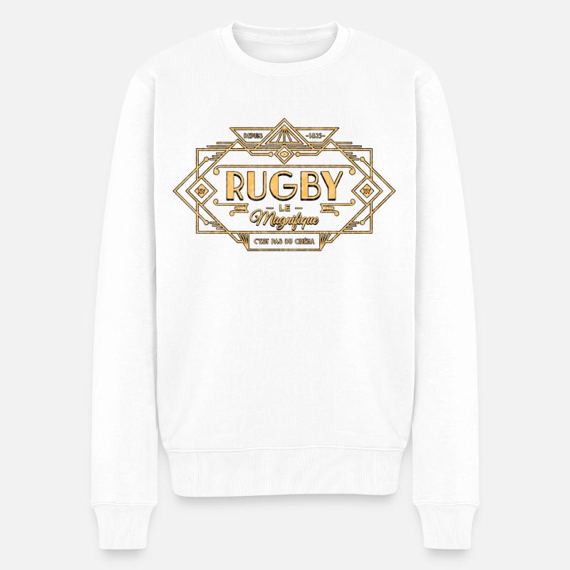 RUGBY LE MAGNIFIQUE - Pull Premium bio Homme - blanc