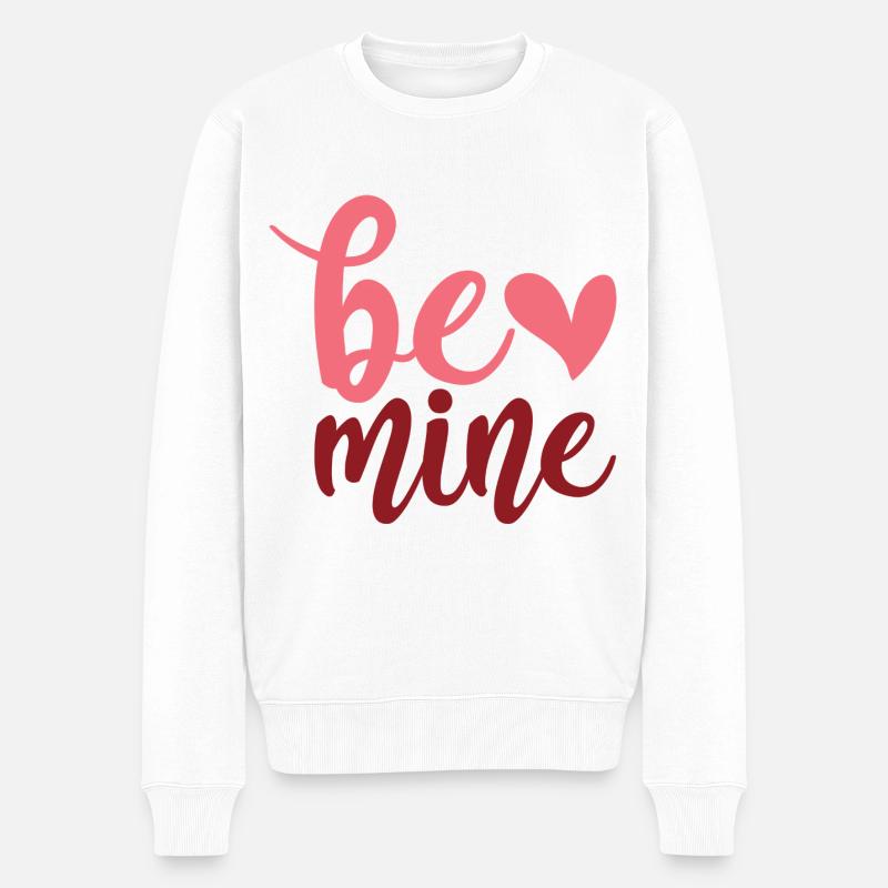 Be Mine - Männer Premium Bio Pullover - Weiß