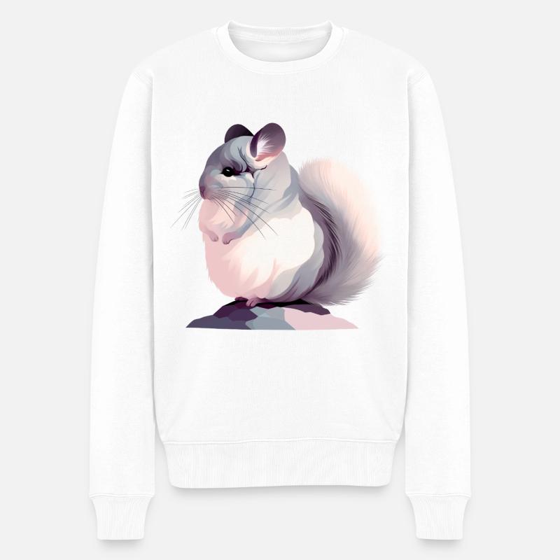 Chinchilla - Pull Premium bio Homme - blanc