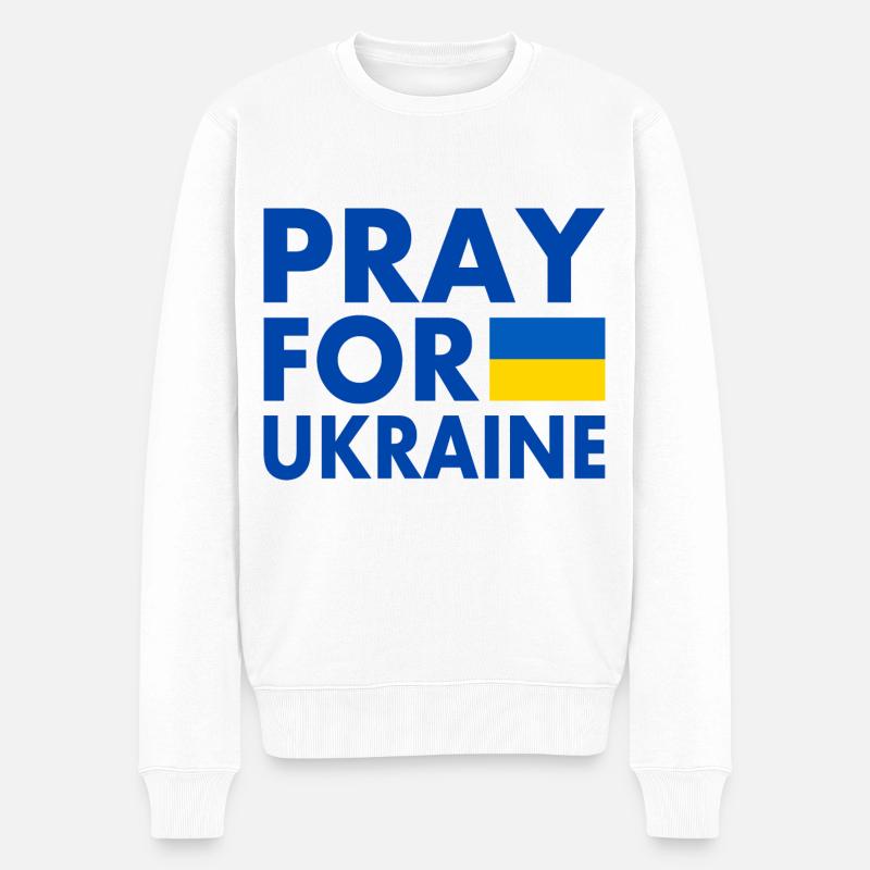 Ukraine - Pull Premium bio Homme - blanc