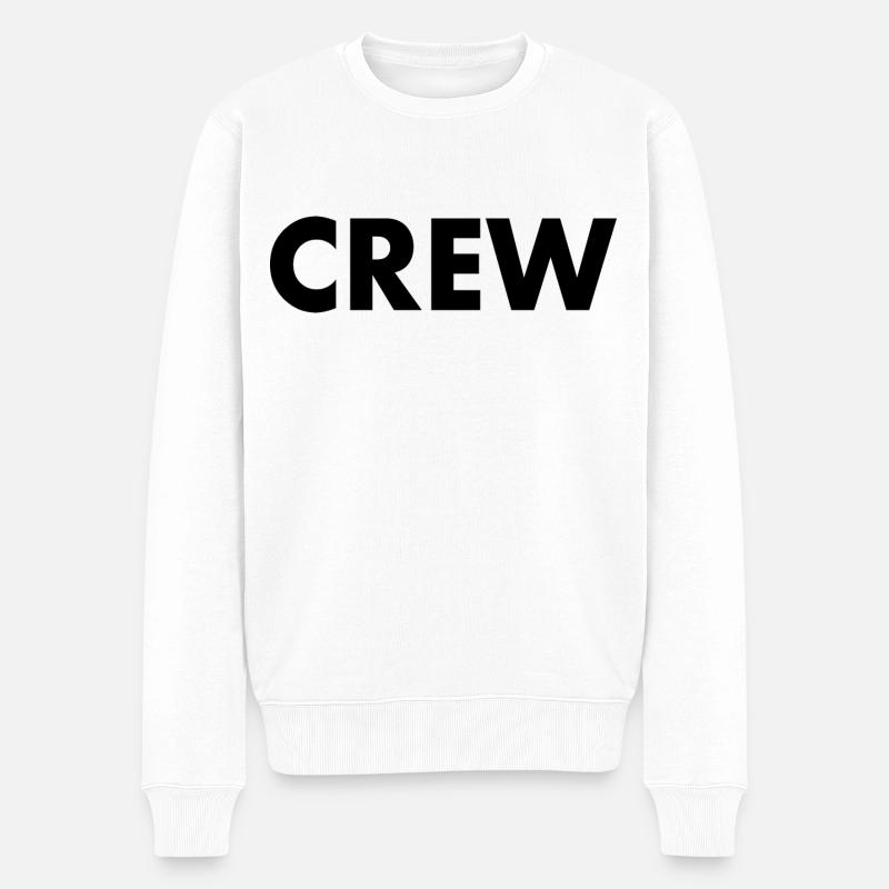Crew - Pull Premium bio Homme - blanc