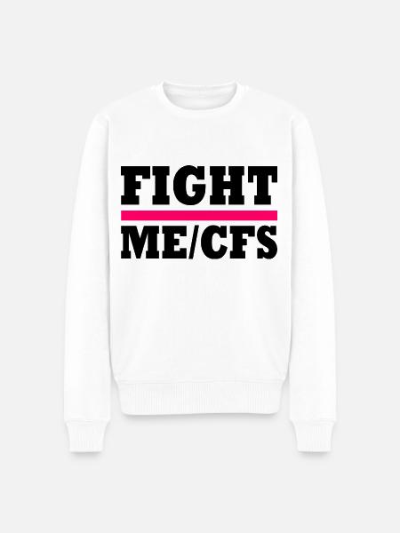 Me/cfs - fight me/cfs - Men's Premium Organic Jumper - white