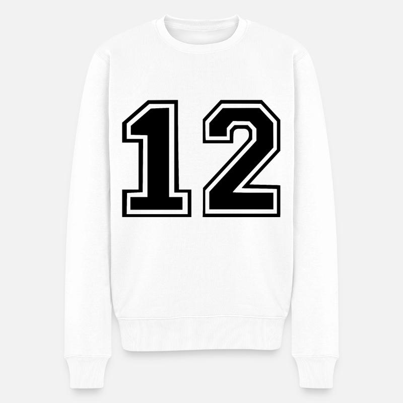 12 - Pull Premium bio Homme - blanc