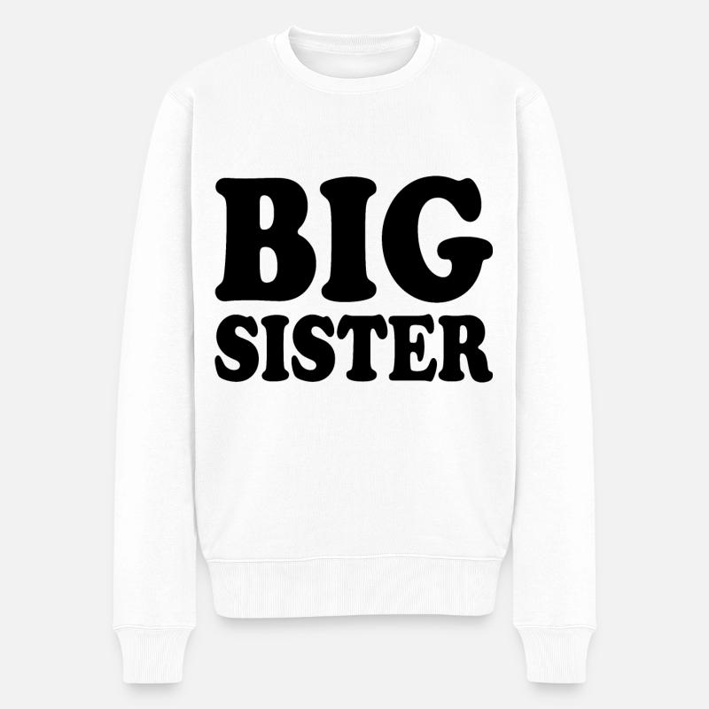 Big sister - Pull Premium bio Homme - blanc