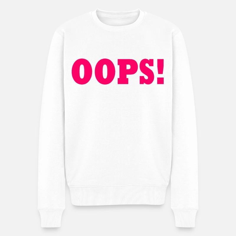 Oops - Pull Premium bio Homme - blanc