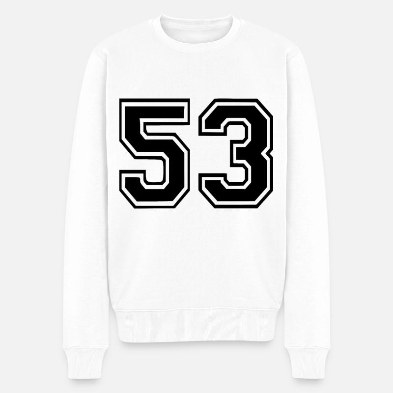 53 - Pull Premium bio Homme - blanc