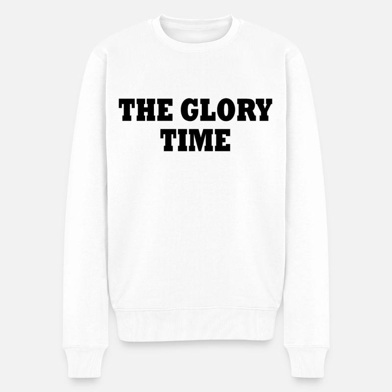 The glory time - Pull Premium bio Homme - blanc