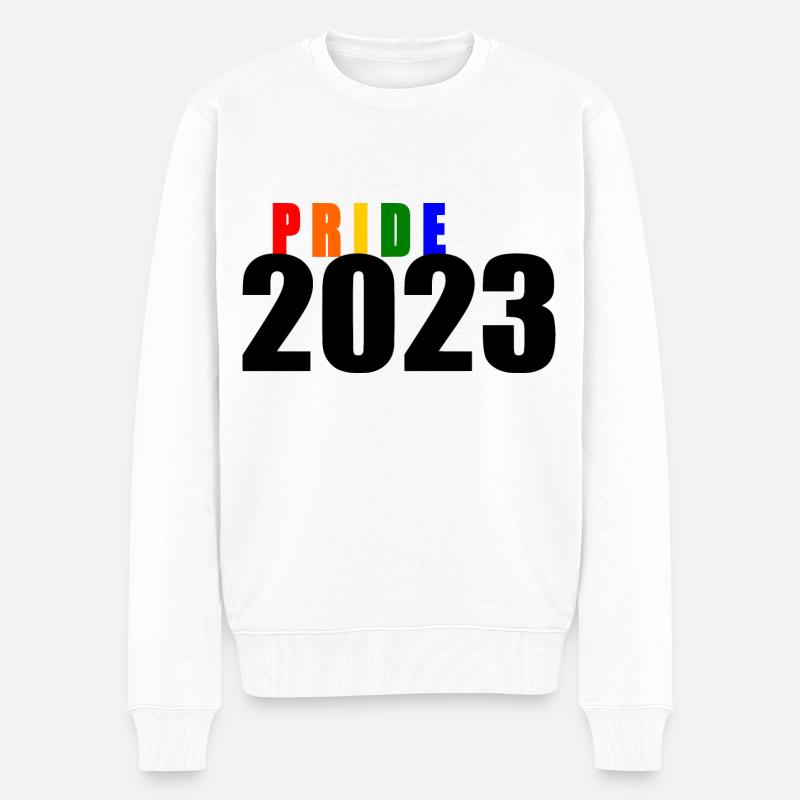Pride 2023 - Männer Premium Bio Pullover - Weiß