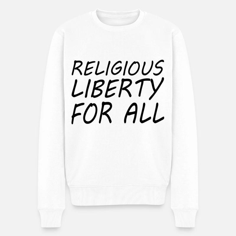 religious liberty for all - Pull Premium bio Homme - blanc