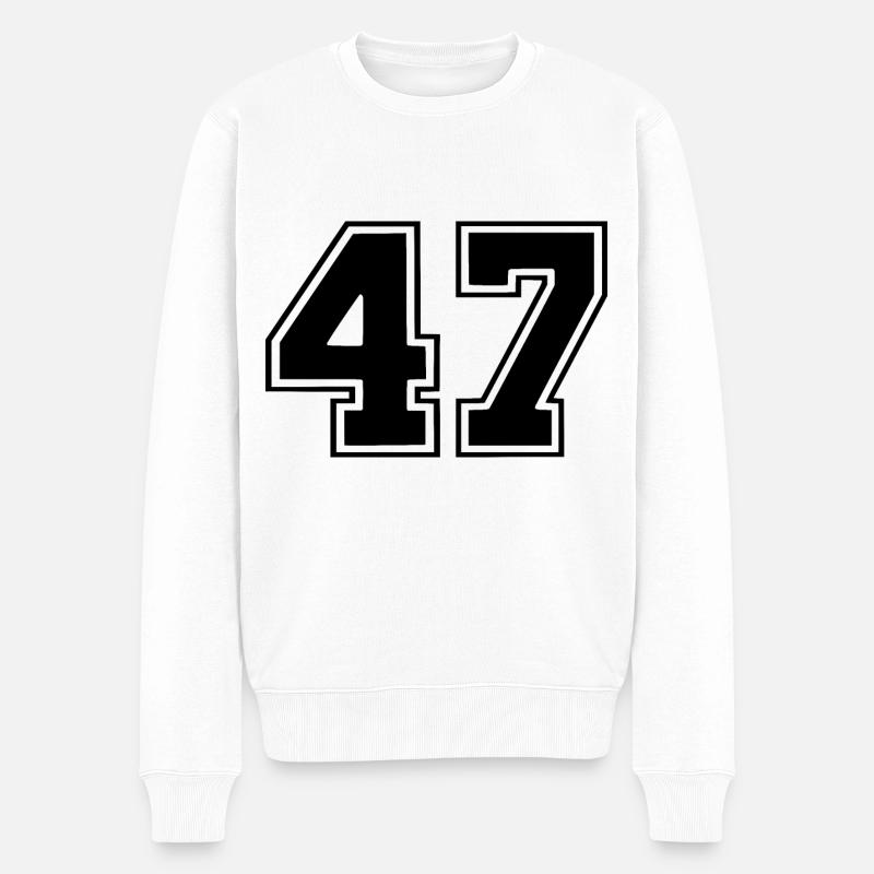 47 - Pull Premium bio Homme - blanc