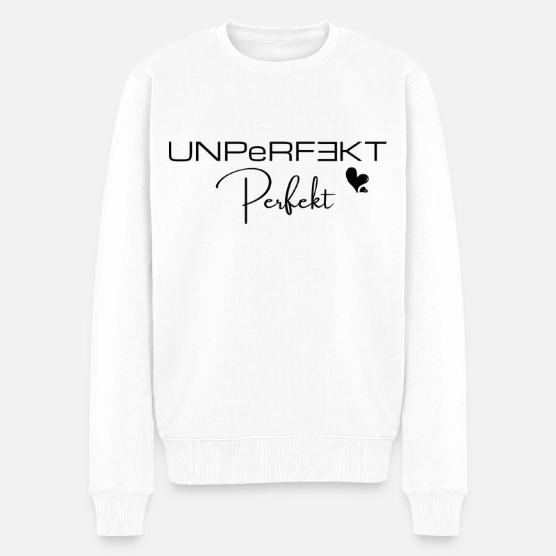 UNPeRFEKT Perfekt - Männer Premium Bio Pullover - Weiß