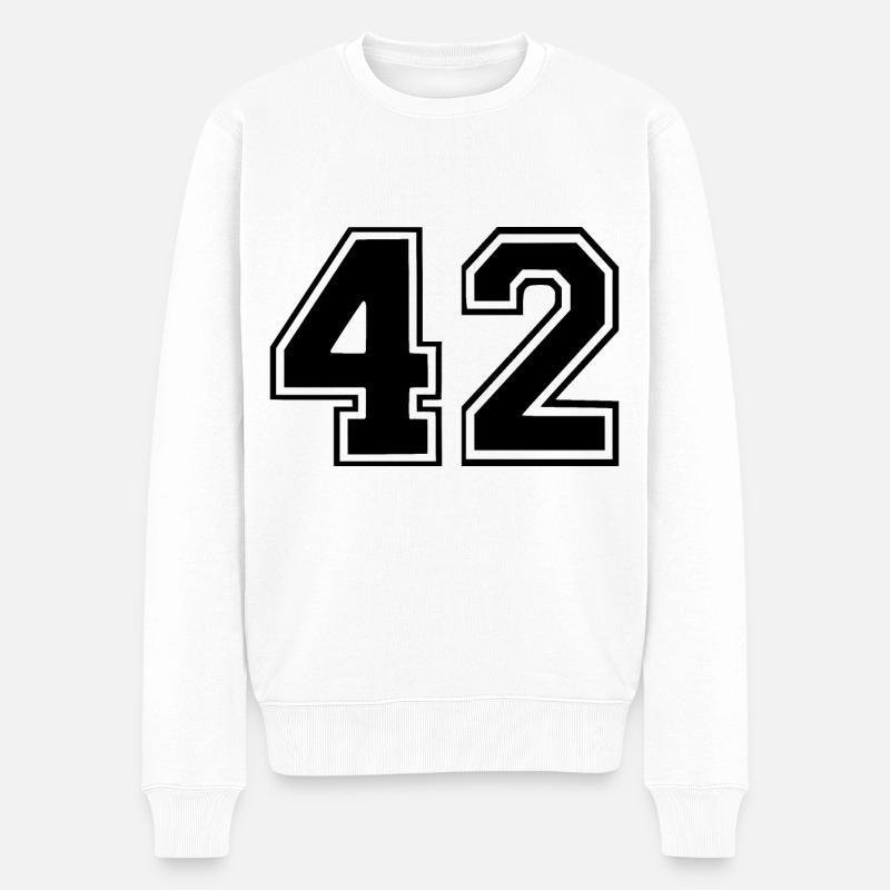 42 - Pull Premium bio Homme - blanc