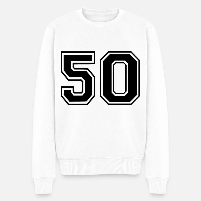 50 - Pull Premium bio Homme - blanc