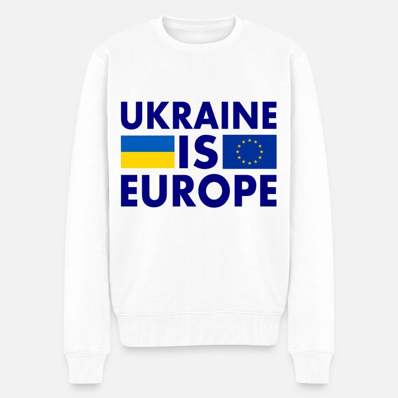 Ukraine - Pull Premium bio Homme - blanc