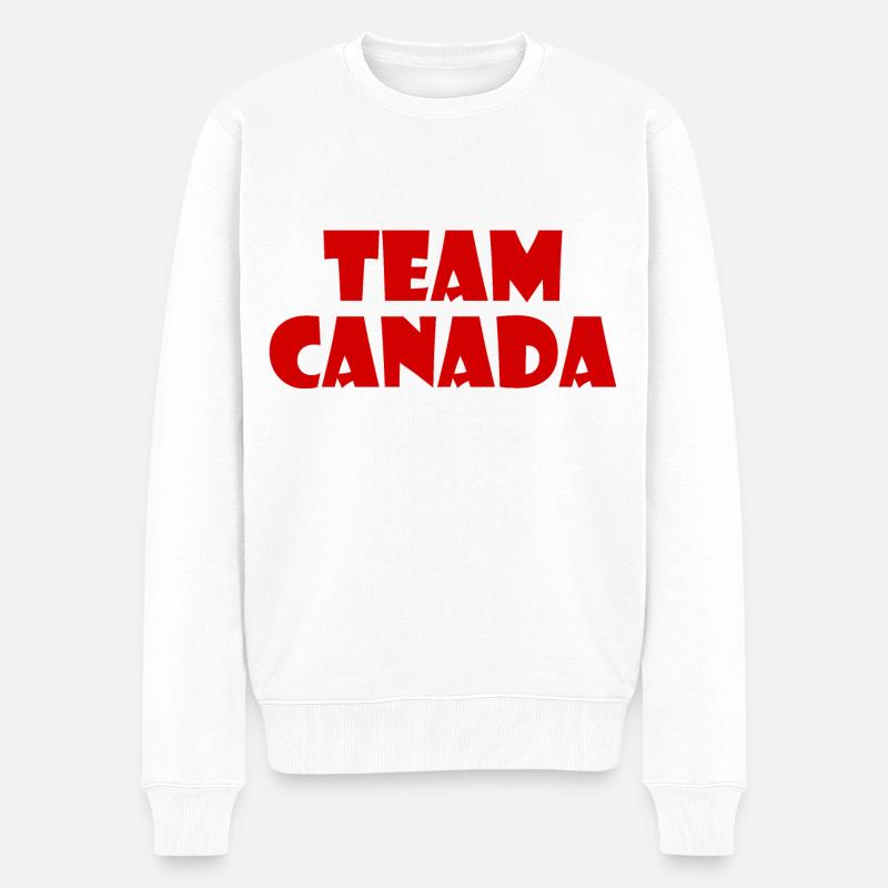 Team canada - Männer Premium Bio Pullover - Weiß