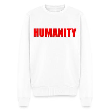 Humanity - Men's Premium Organic Jumper - white - Front - Thijin (182cm)