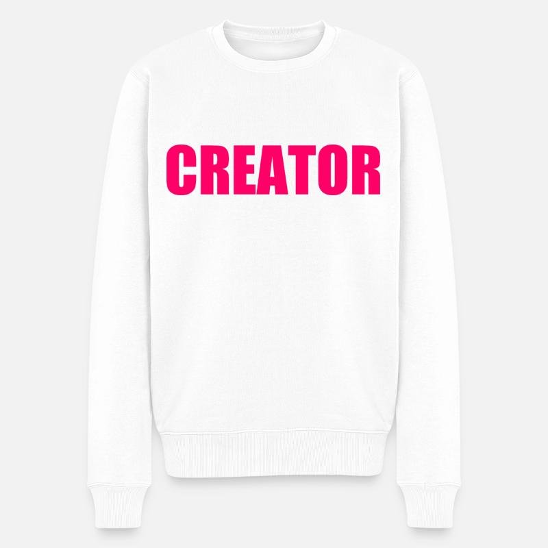 Creator - Pull Premium bio Homme - blanc