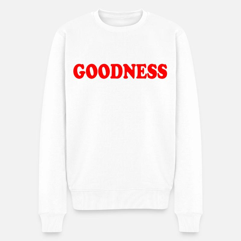 goodness - Pull Premium bio Homme - blanc