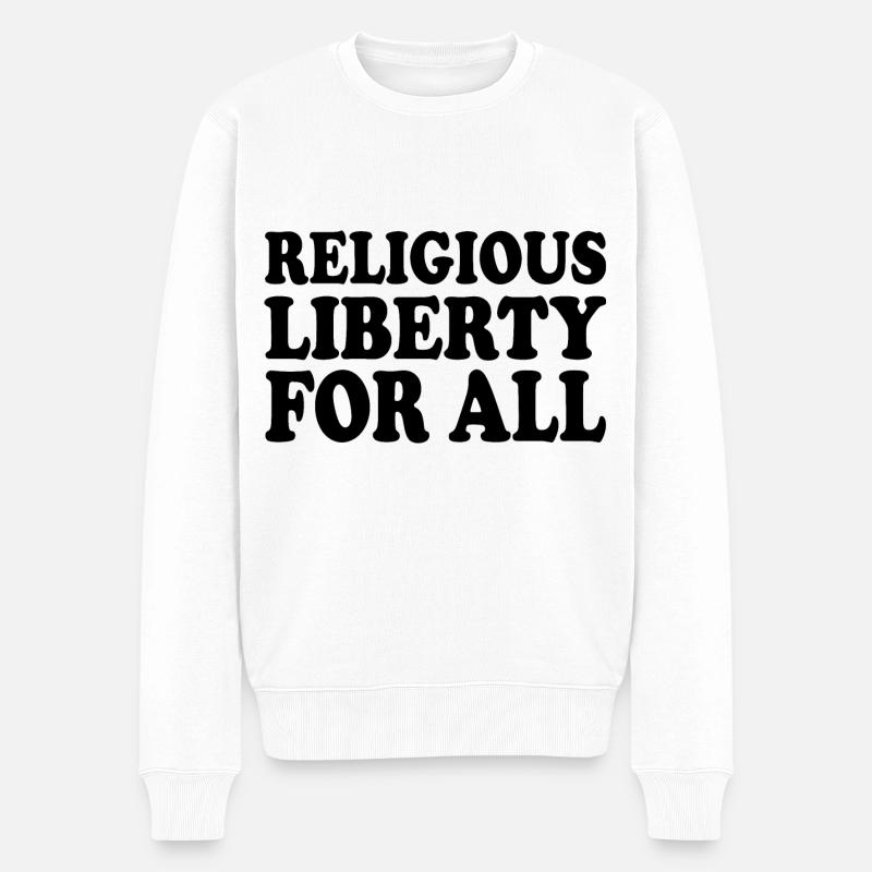 religious liberty for all - Pull Premium bio Homme - blanc