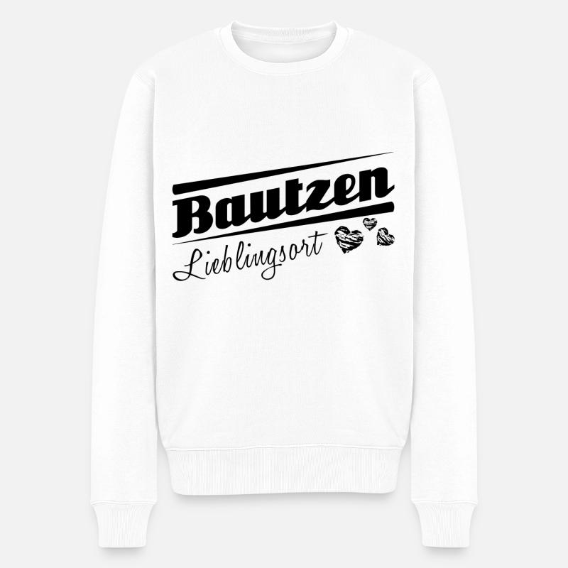 Bautzen - Lieblingsort mit Stadtnamen - Männer Premium Bio Pullover - Weiß