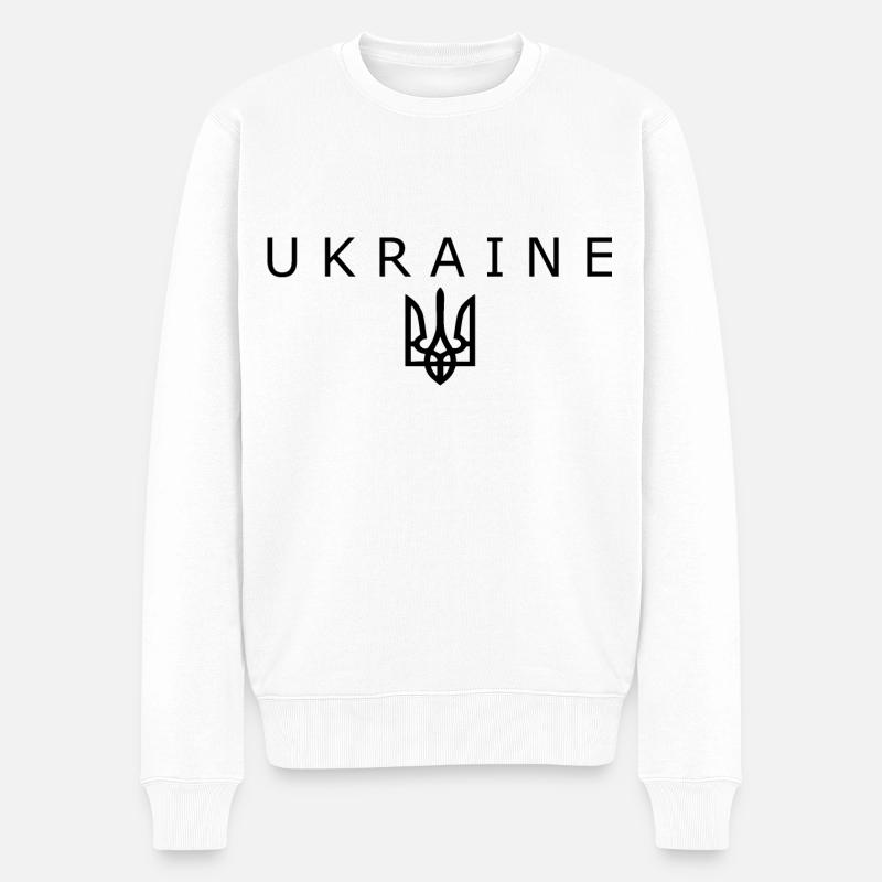 Ukraine - Pull Premium bio Homme - blanc