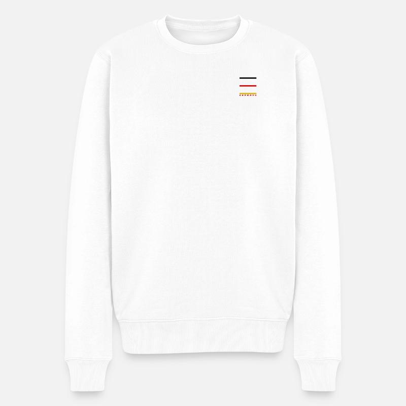 DRAPEAU GERMANY - Pull Premium bio Homme - blanc