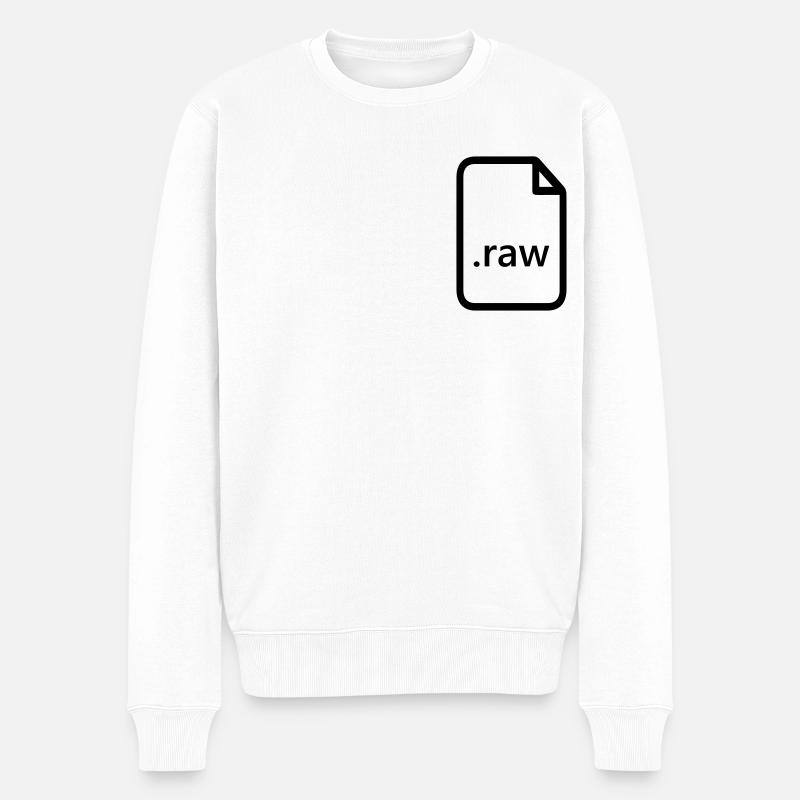.raw - Pull Premium bio Homme - blanc