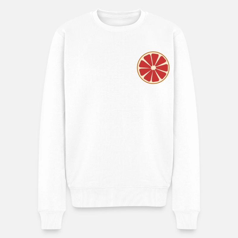 Fruit Lover - Männer Premium Bio Pullover - Weiß