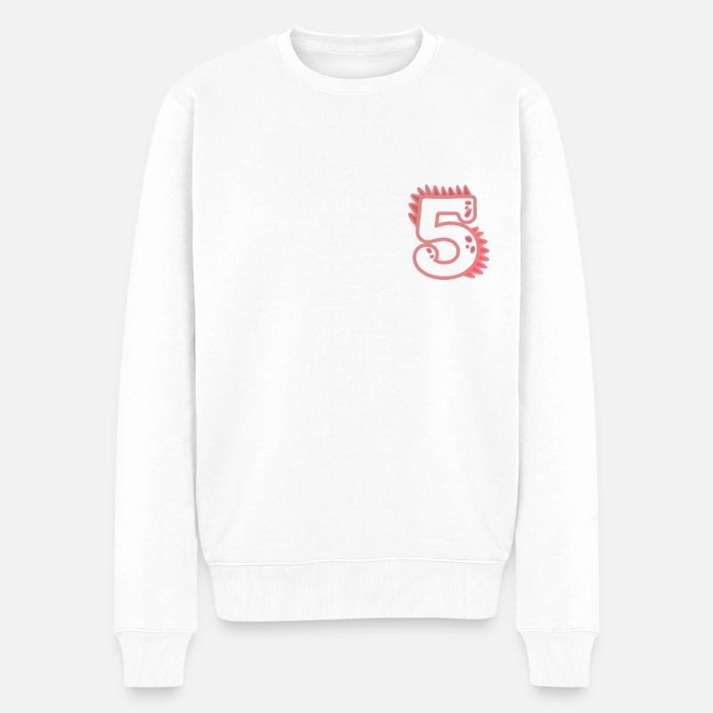 Numéro 5 - Pull Premium bio Homme - blanc