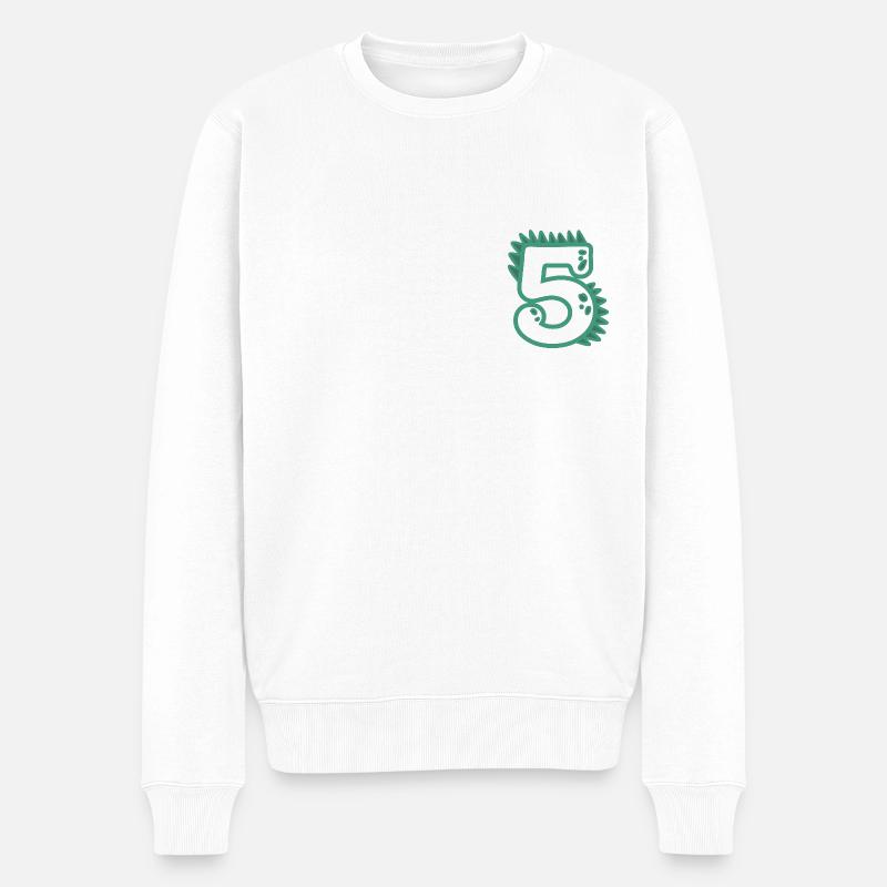 Numéro 5 - Pull Premium bio Homme - blanc