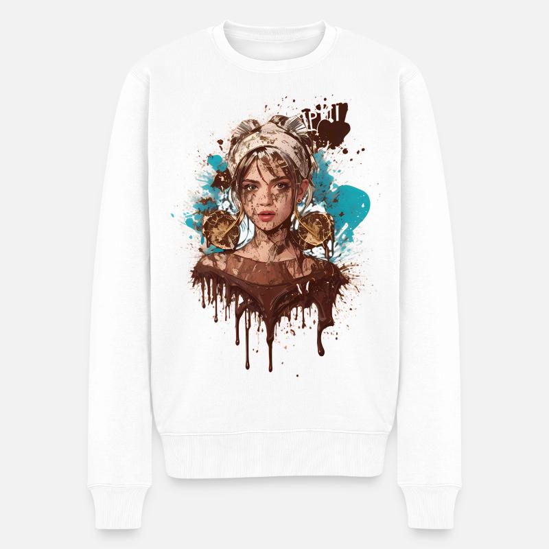 Sweet Lady - Männer Premium Bio Pullover - Weiß