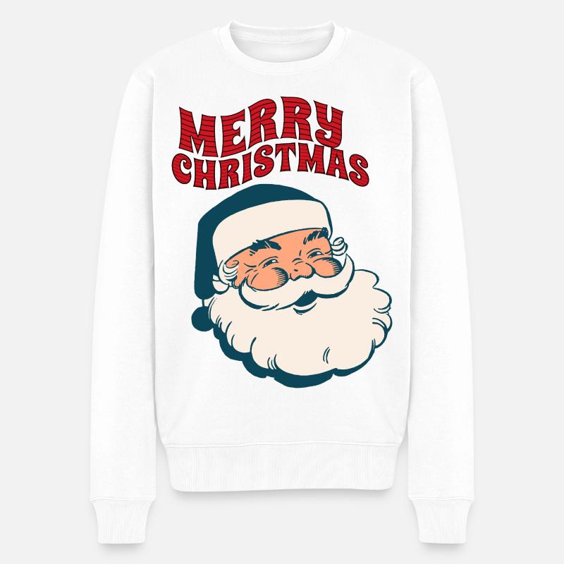 Joyeux Noël Design du Père Noël - Pull Premium bio Homme - blanc