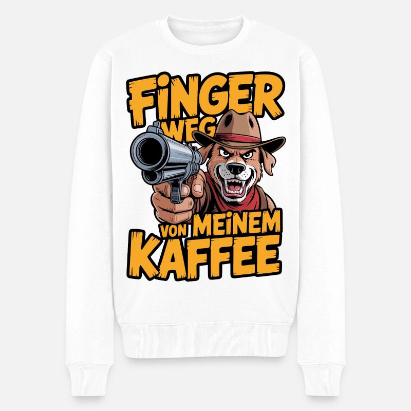 Lâche mon café - Pull Premium bio Homme - blanc